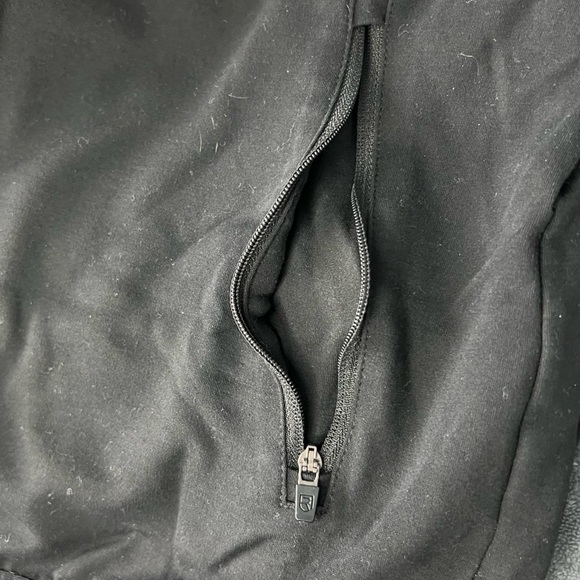 Rise Sportswear Zip-Up Beige/Black Hoodie with Zip-Up Pockets - Size Large - Picture 6 of 8